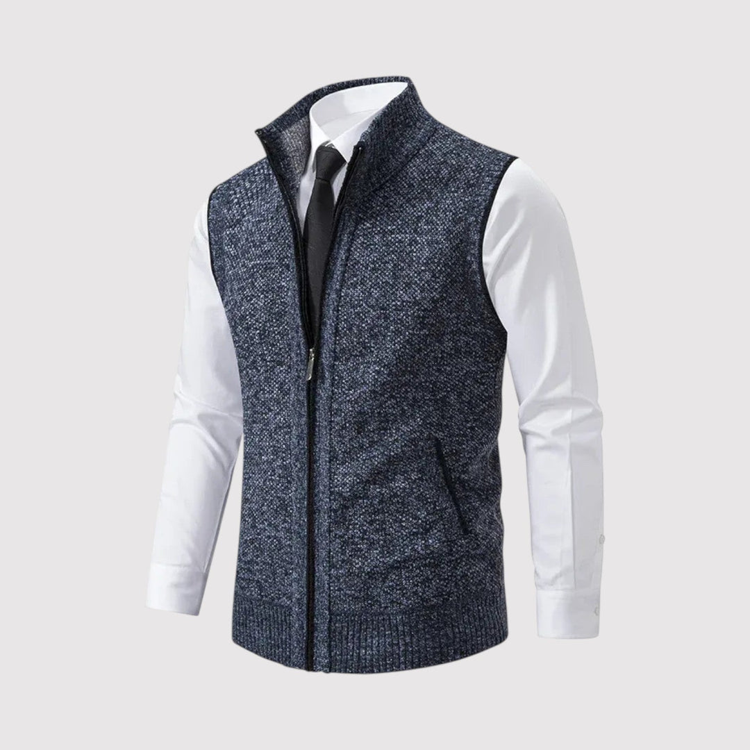 Reinhold™ | Strickweste mit Reißverschluss