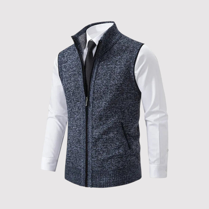 Reinhold™ | Strickweste mit Reißverschluss