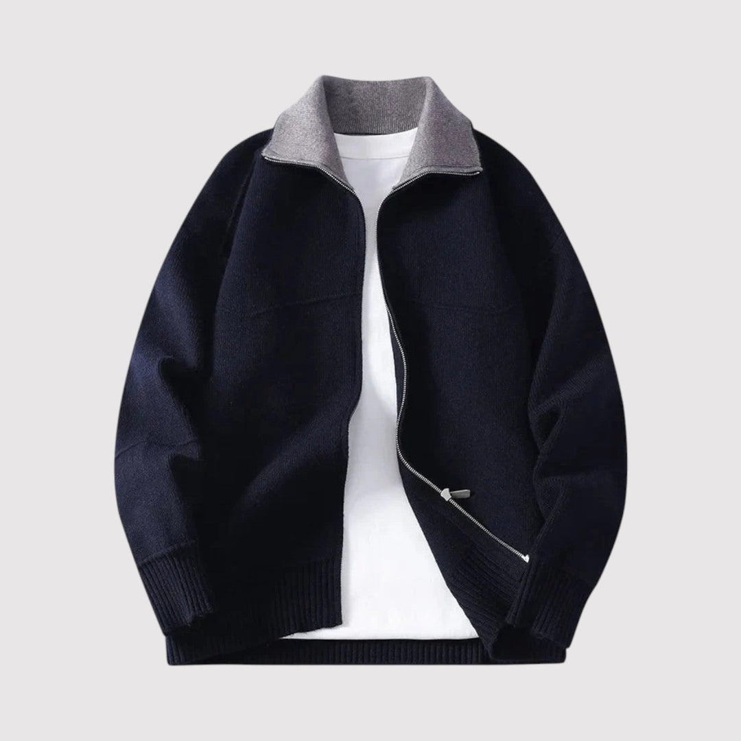 Elias™ | Wärmende Strickjacke mit Reißverschluss