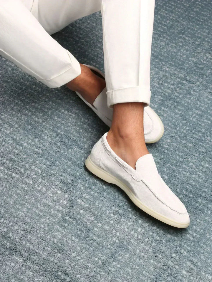 Oskar™ | Klassischer Loafer Perlweiß