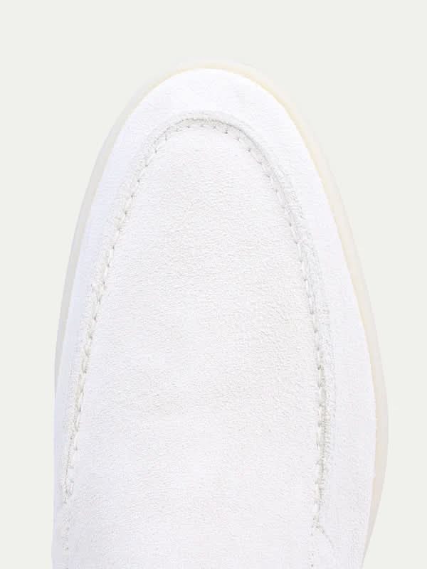 Oskar™ | Klassischer Loafer Perlweiß
