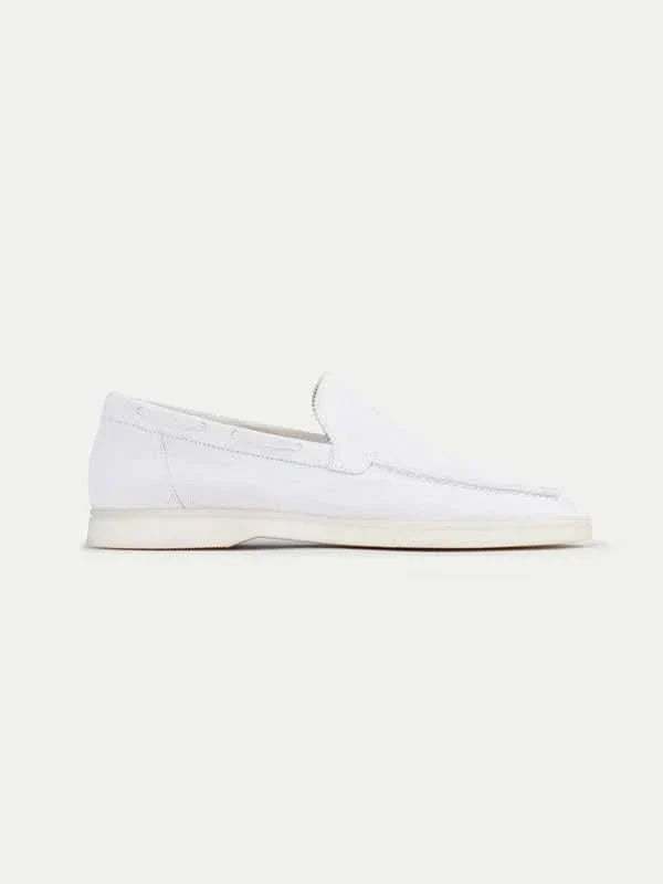 Oskar™ | Klassischer Loafer Perlweiß