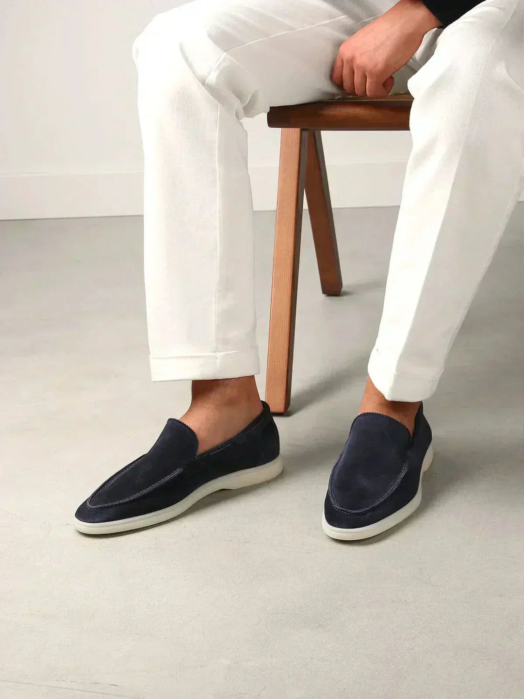 Waldemar™ | Klassischer Loafer Marineblau