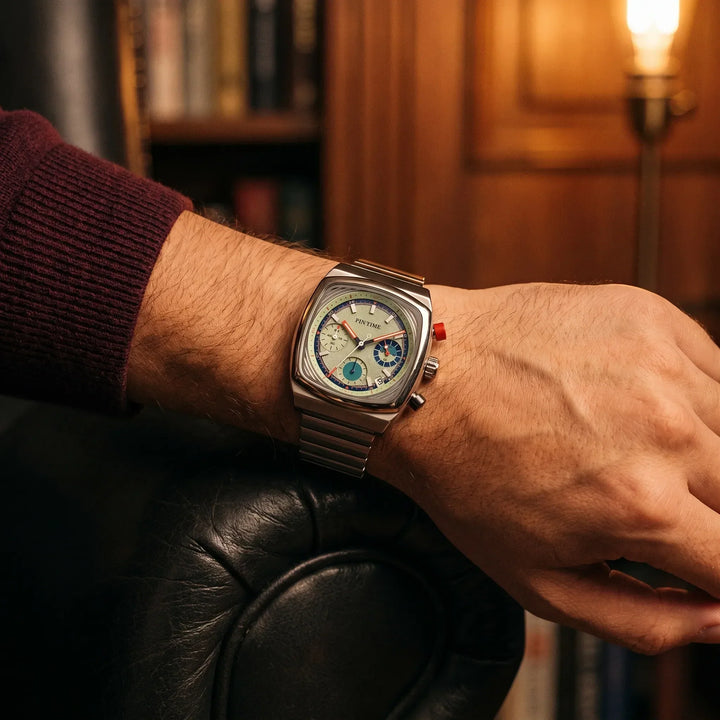 Linus™ | Rechteckiger Sport-Chronograph mit Datumsanzeige