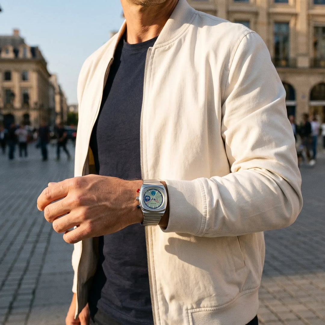 Linus™ | Eckiger Sport-Chronograph mit Datum