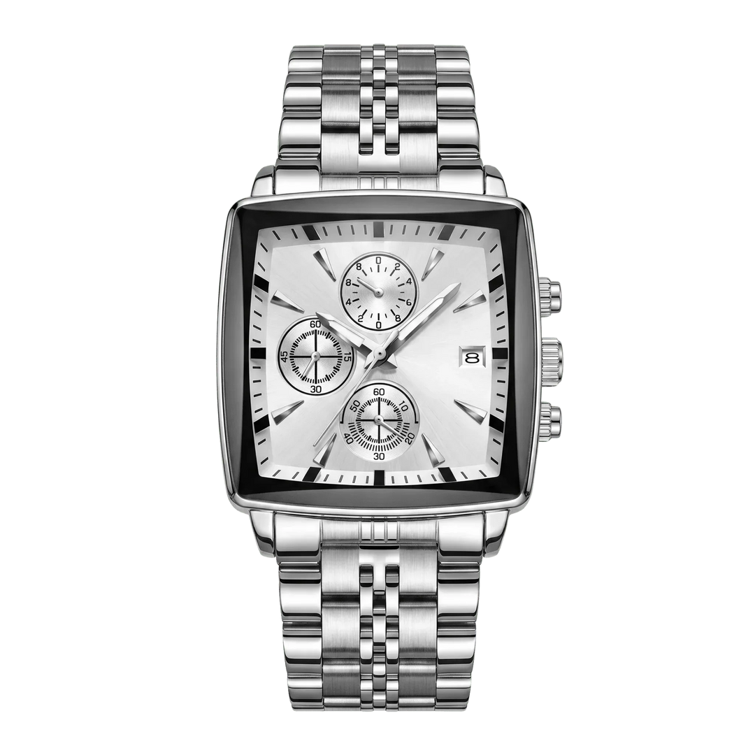 Valentin™ | Rechteckiger Chronograph mit Datumsausgabe