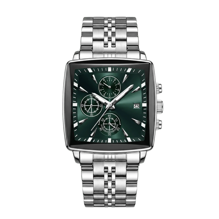 Valentin™ | Rechteckiger Chronograph mit Datumsfenster
