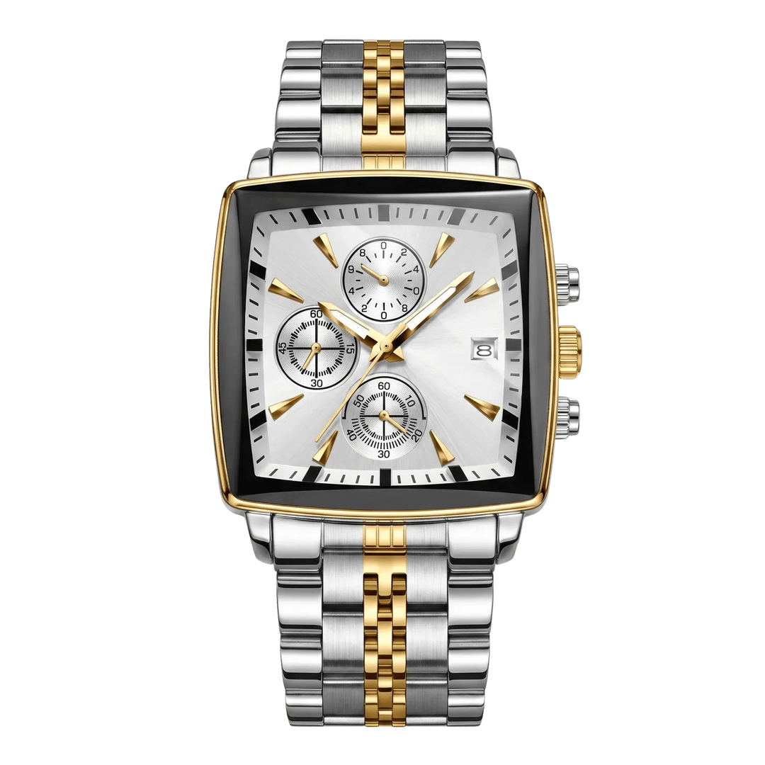 Valentin™ | Rechteckiger Chronograph mit Datumsfenster