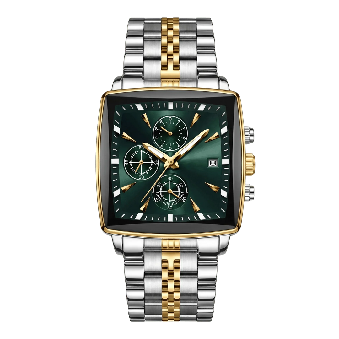 Valentin™ | Rechteckiger Chronograph mit Datumsfenster