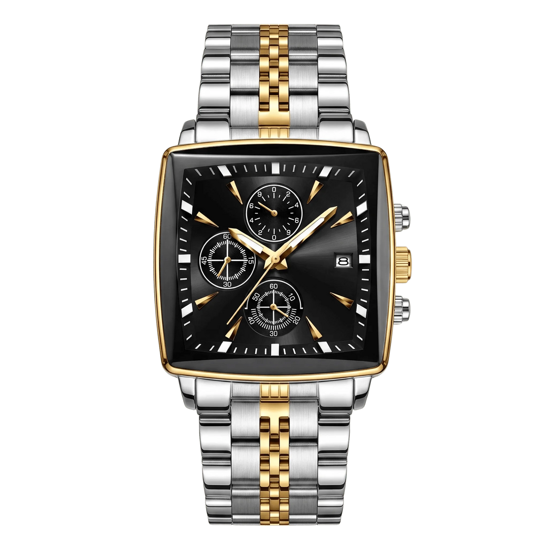 Valentin™ | Rechteckiger Chronograph mit Datumsausgabe