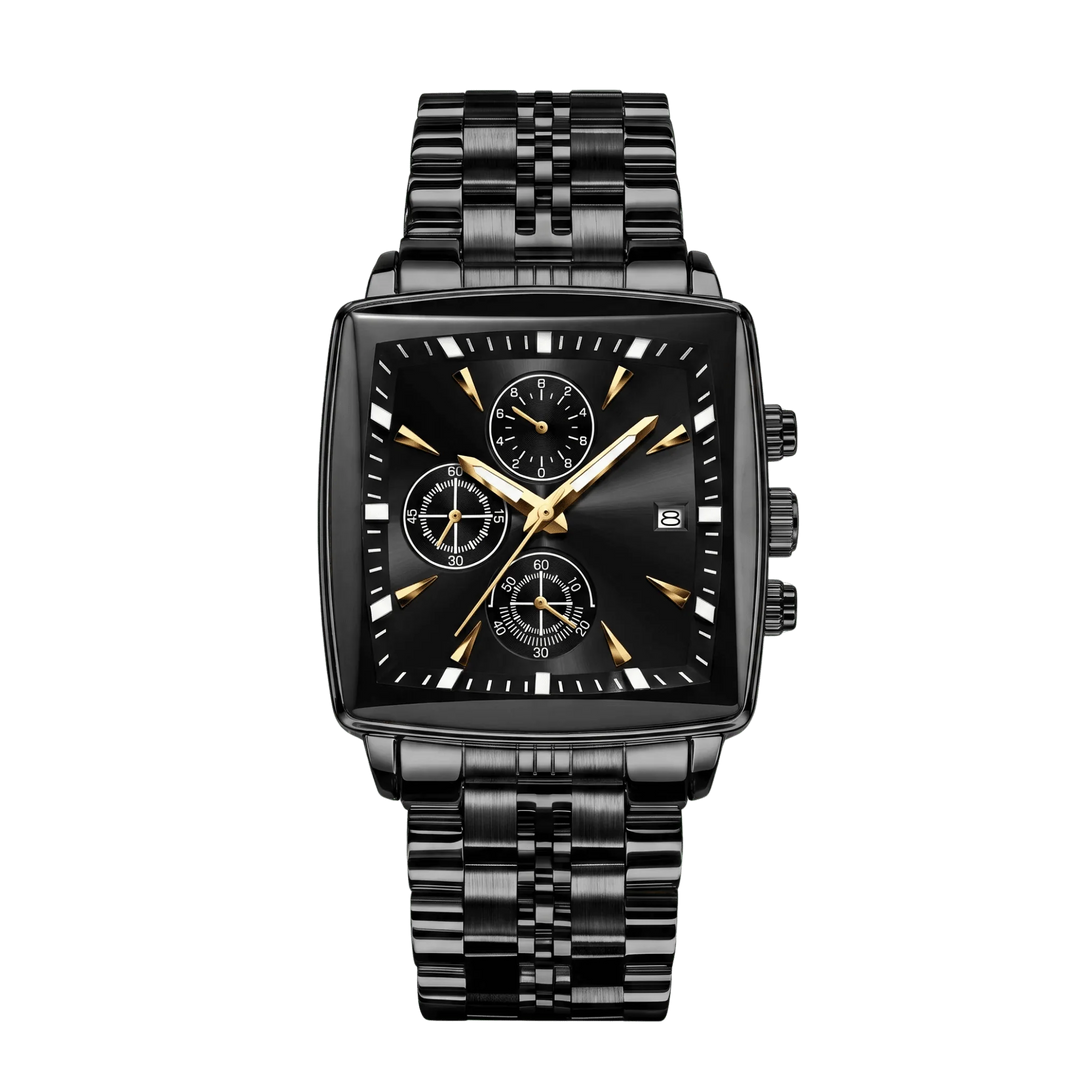 Valentin™ | Rechteckiger Chronograph mit Datumsausgabe