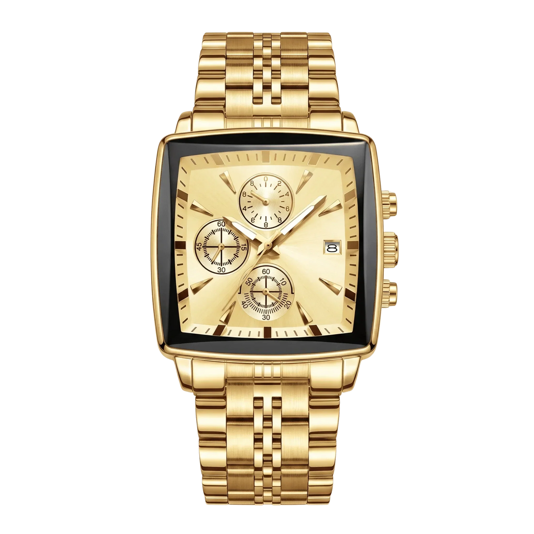 Valentin™ | Rechteckiger Chronograph mit Datumsausgabe