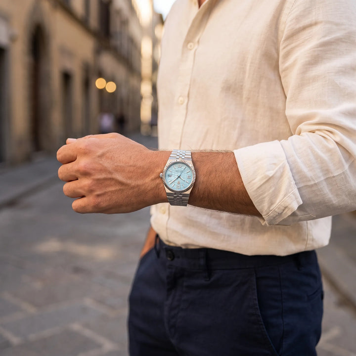 Oskar™ | Stilvolle Quarzuhr mit Jubilee-Armband