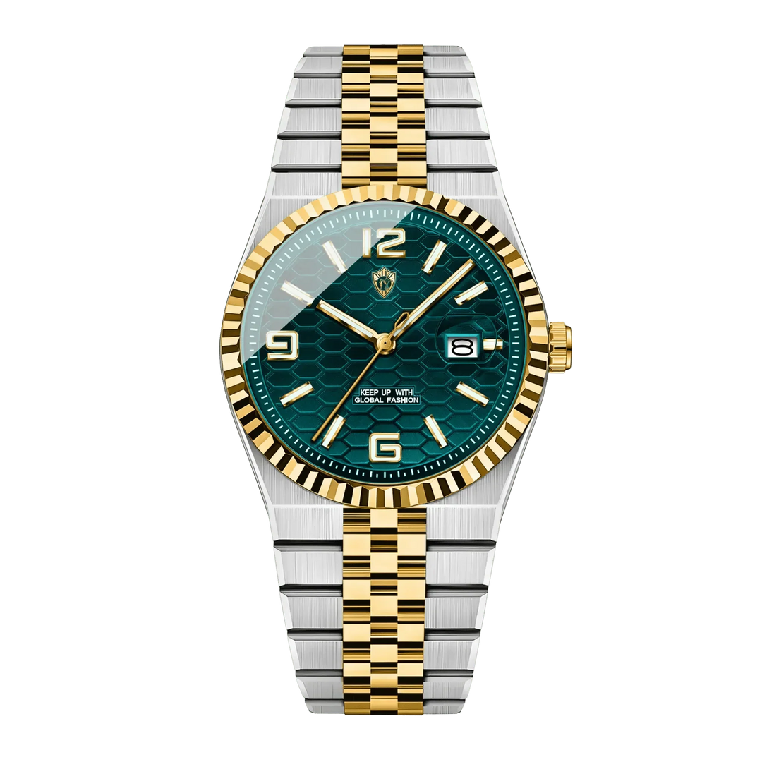 Oskar™ | Stilvolle Quarzuhr mit Jubilee-Armband