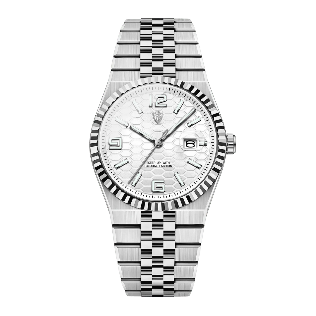Oskar™ | Stilvolle Quarzuhr mit Jubilee-Armband