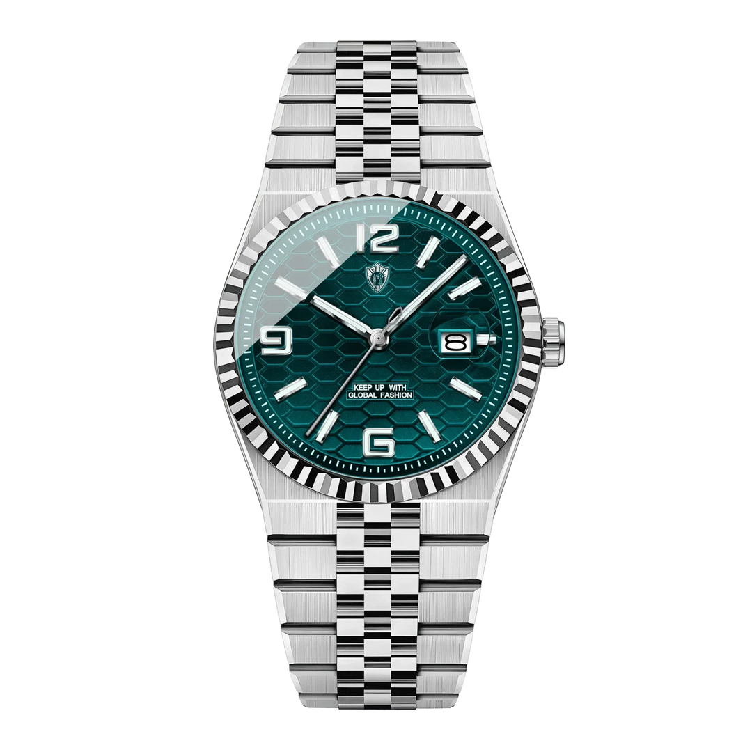 Oskar™ | Stilvolle Quarzuhr mit Jubilee-Armband