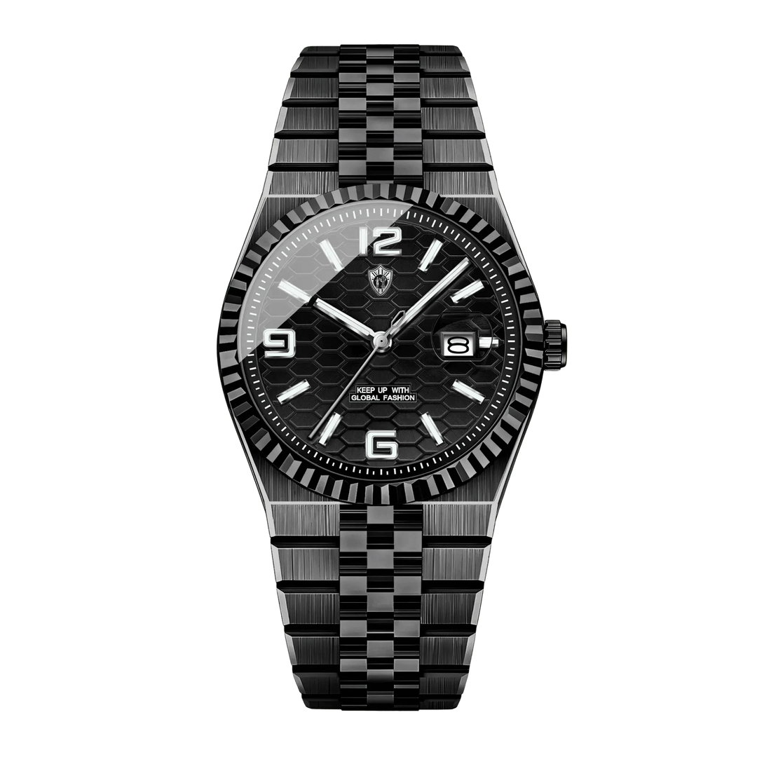 Oskar™ | Stilvolle Quarzuhr mit Jubilee-Armband