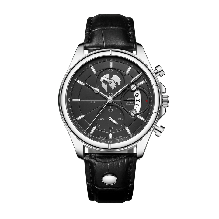 Benedikt™ | Ultraflacher Chronograph mit Saphirglas