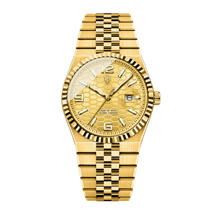 Oskar™ | Stilvolle Quarzuhr mit Jubilee-Armband