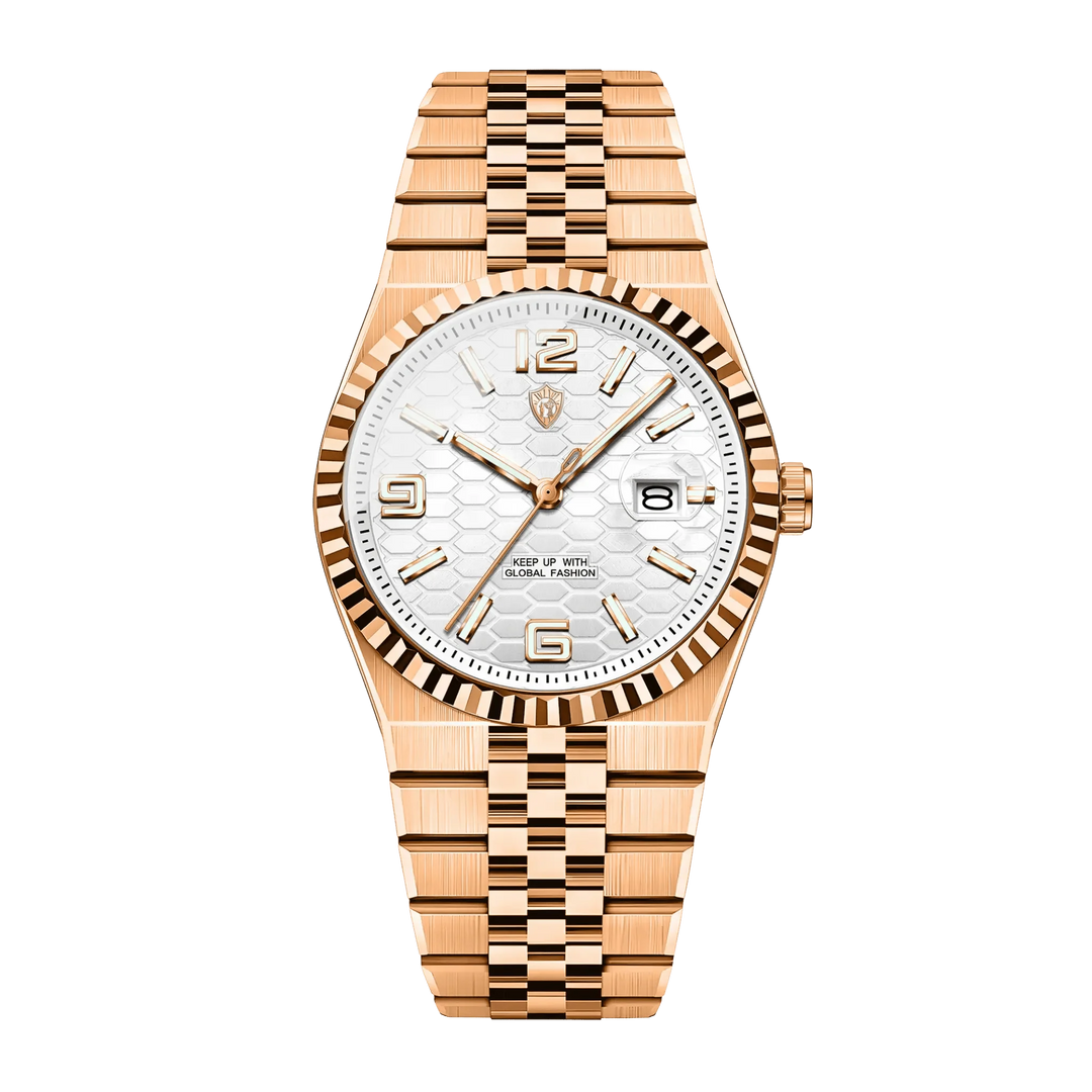 Oskar™ | Stilvolle Quarzuhr mit Jubilee-Armband