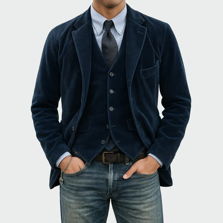 Urs™ | Tailliertes Blazer- und Westen-Set