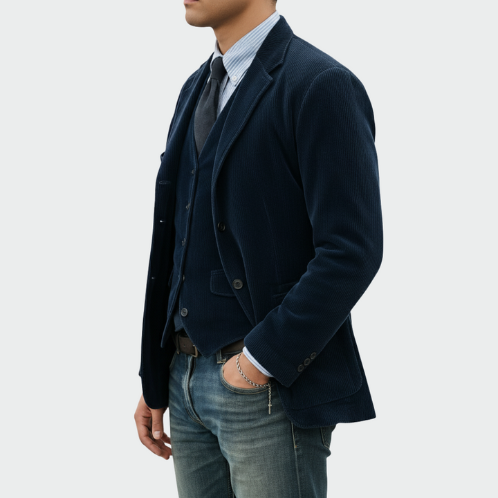 Urs™ | Tailliertes Blazer- und Westen-Set
