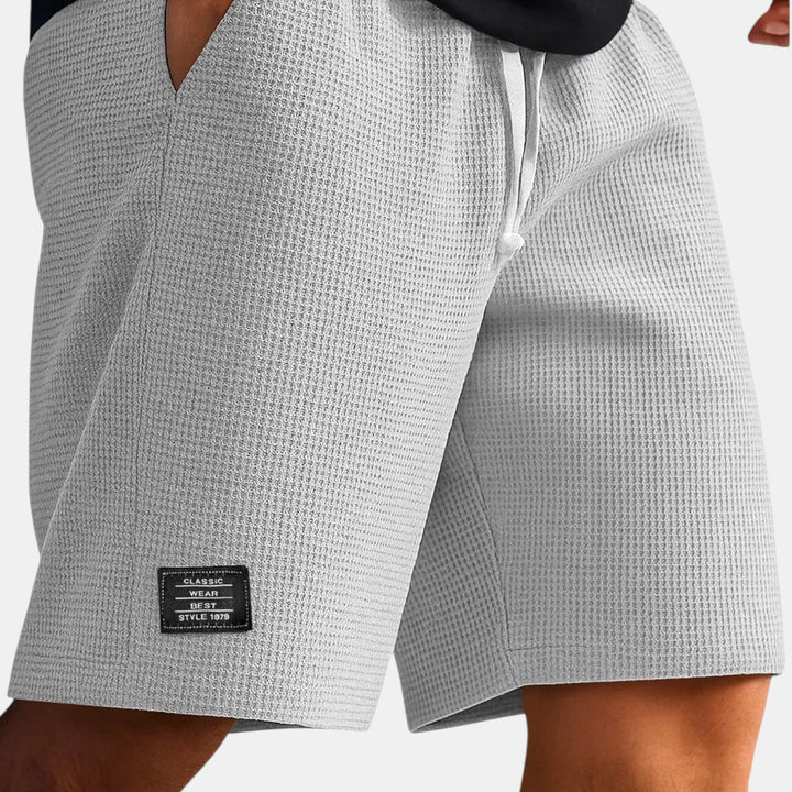 Veit™ | Wabenartige Shorts mit Kordelzug