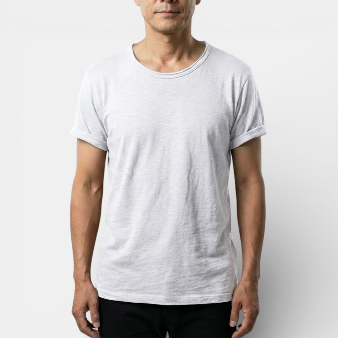 Markus Berlin Herren Basic-T-Shirt mit Rundhals, Vorderansicht