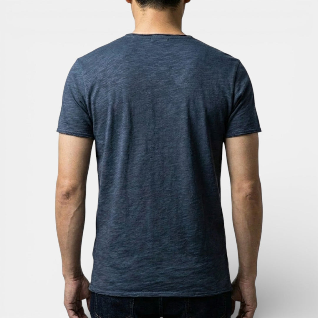 Thees™ | Elastisches Doppelpack-T-Shirt mit V-Ausschnitt