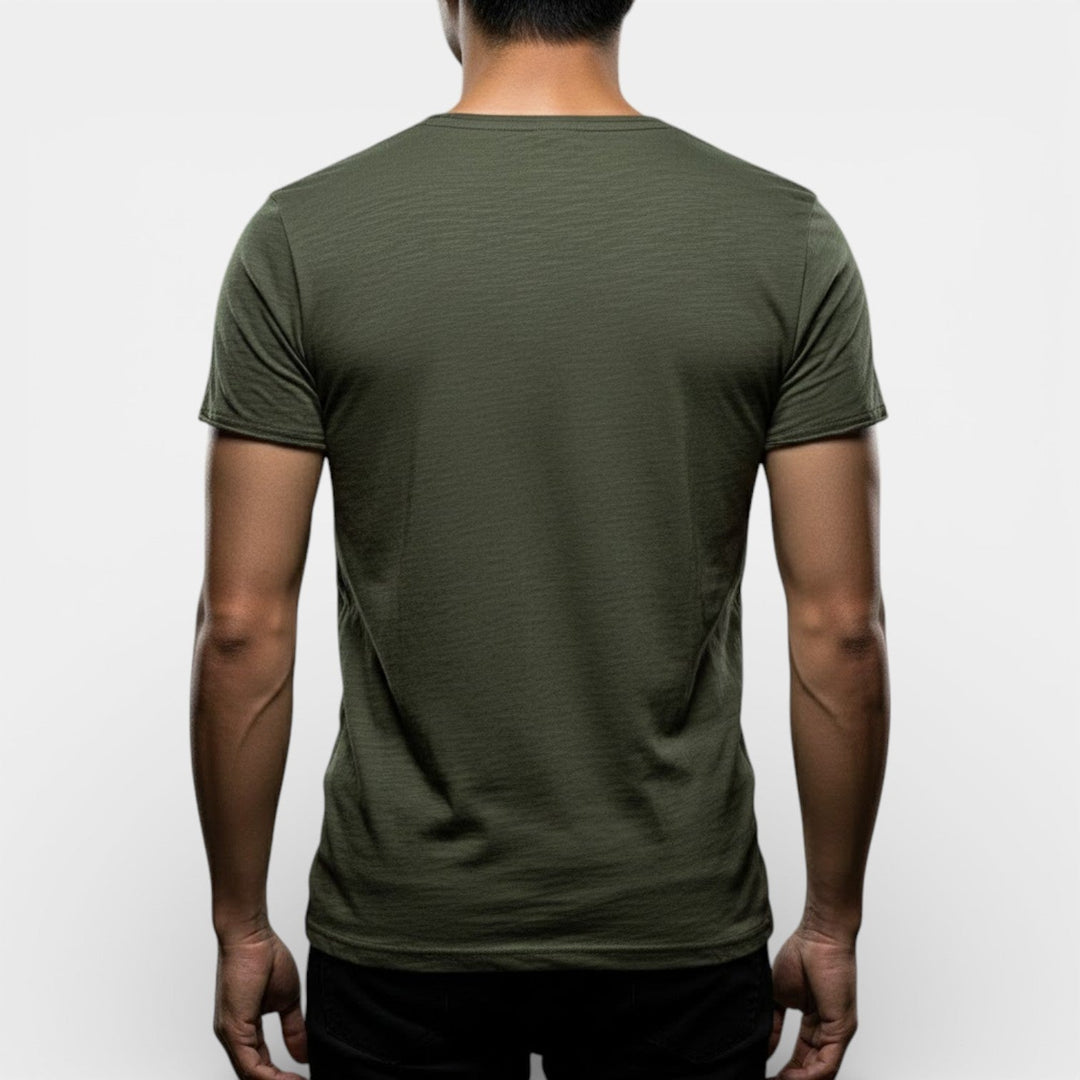 Thees™ | Elastisches Doppelpack-T-Shirt mit V-Ausschnitt