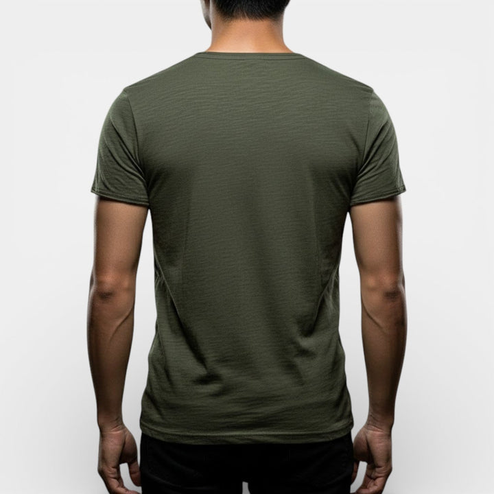 Thees™ | Elastisches Doppelpack-T-Shirt mit V-Ausschnitt