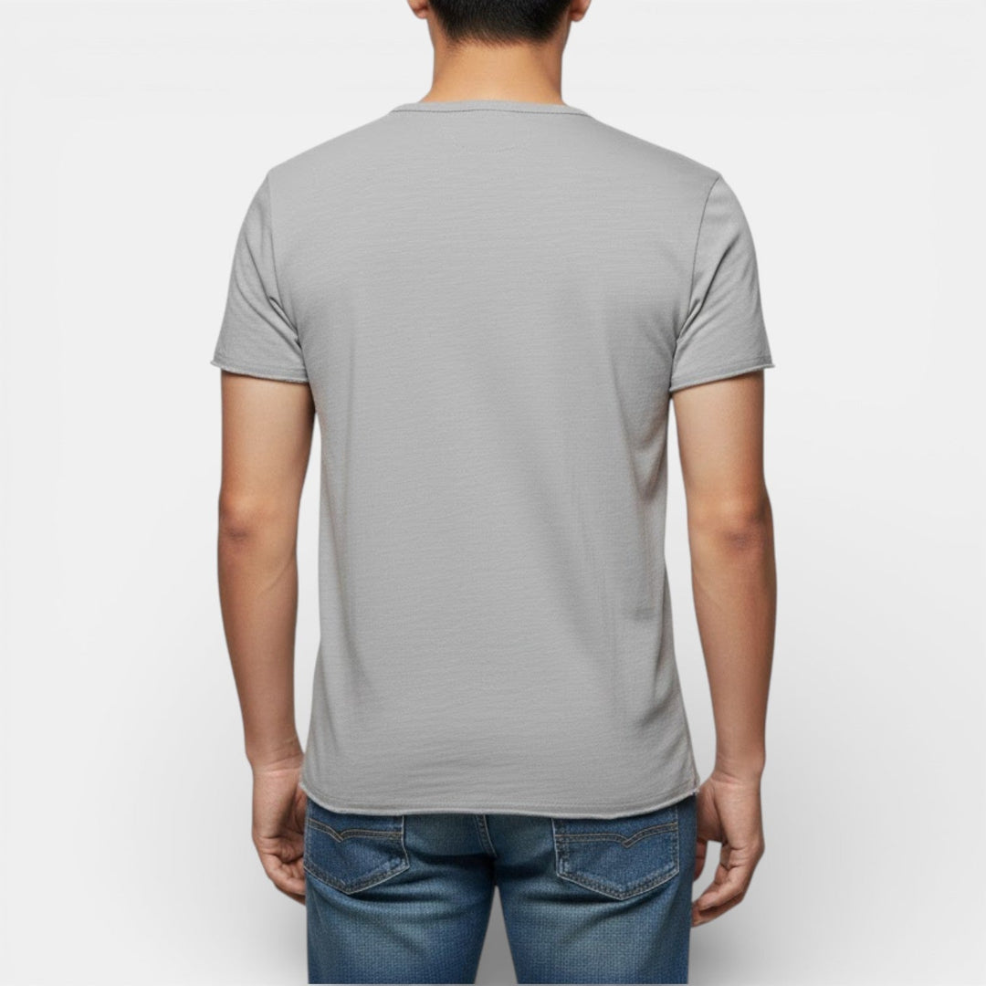 Thees™ | Elastisches Doppelpack-T-Shirt mit V-Ausschnitt