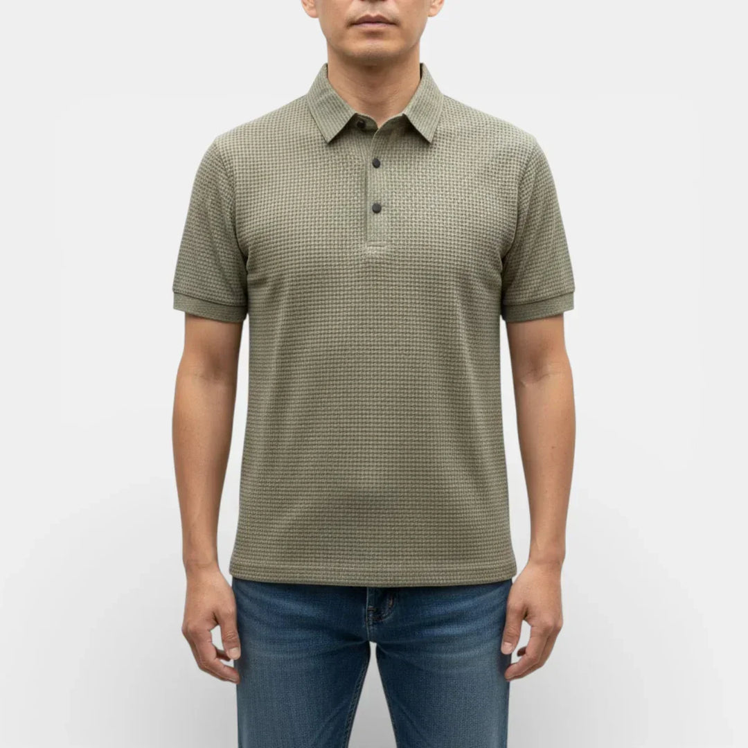 Eberhard™ | Strukturiertes Poloshirt mit klarem Kragen