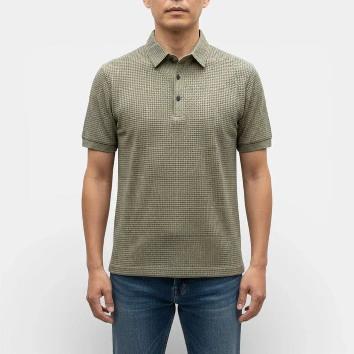 Eberhard™ | Strukturiertes Poloshirt mit klarem Kragen