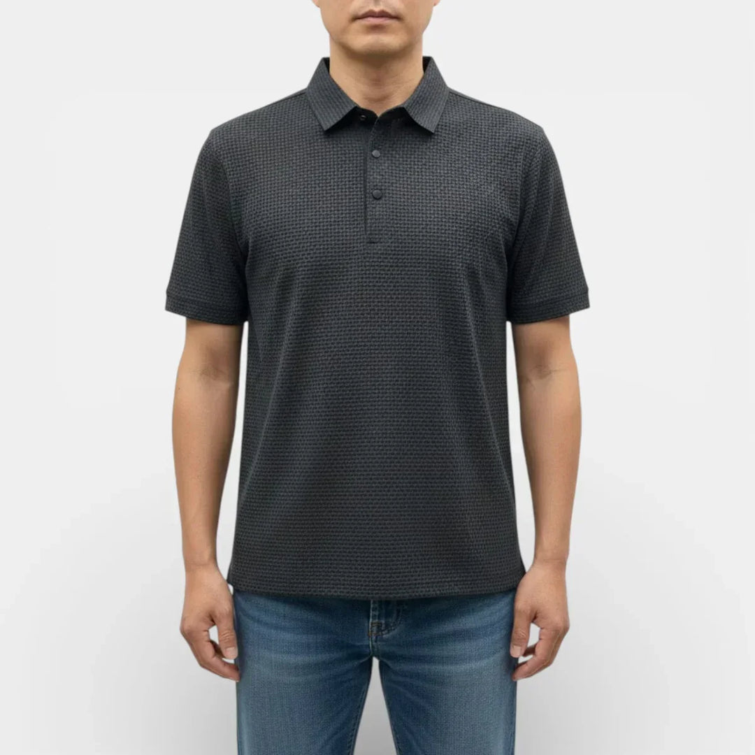Eberhard™ | Strukturiertes Poloshirt mit klarem Kragen