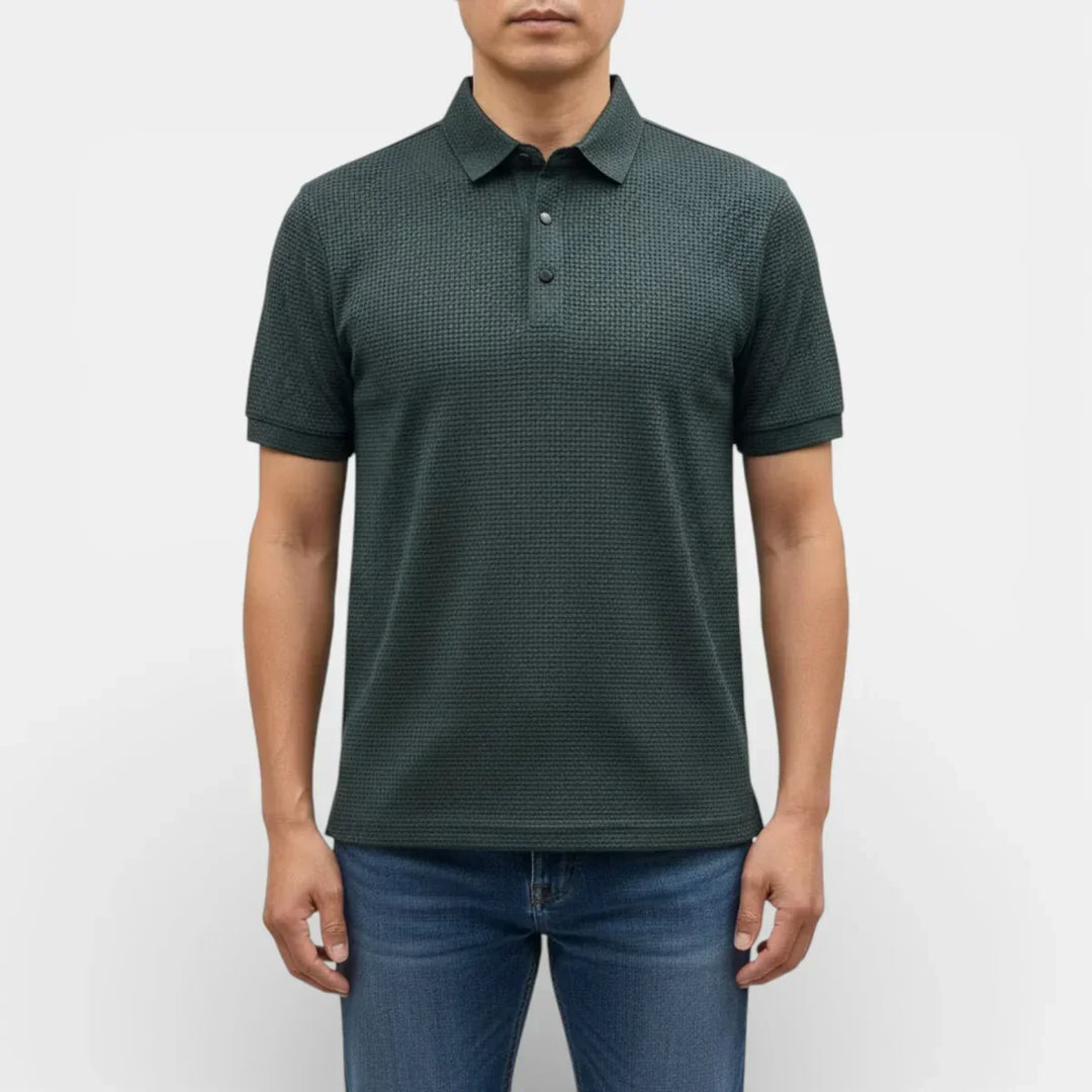 Eberhard™ | Strukturiertes Poloshirt mit klarem Kragen