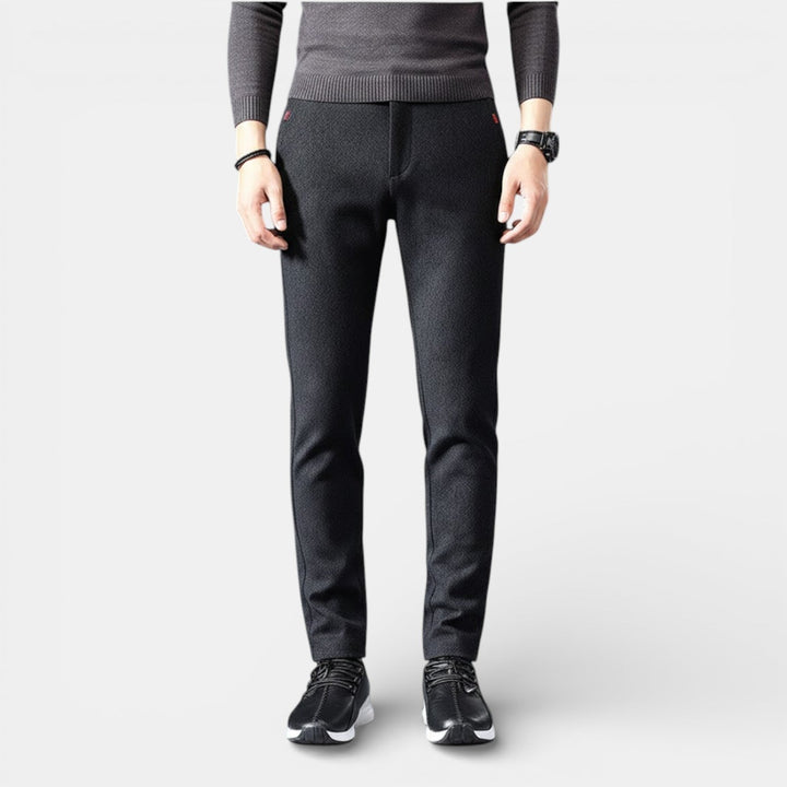 Ignaz™ | Schlanke Tapered-Hose mit glatter Oberfläche