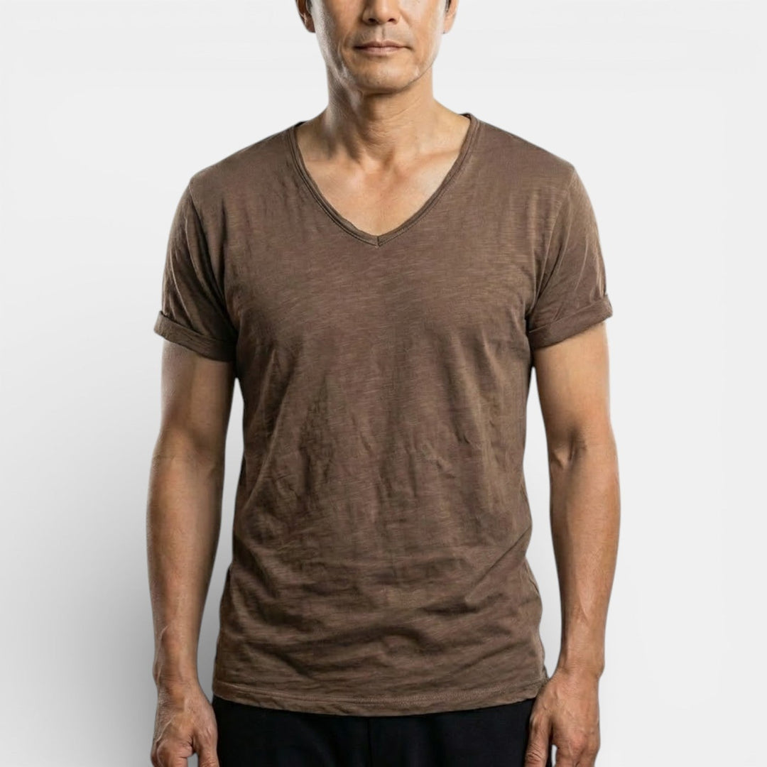 Meinhard™ | Weiches T-Shirt mit V-Ausschnitt