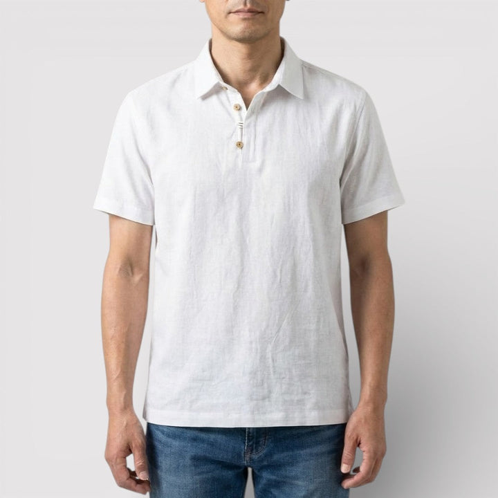 Raphael™ | Elegantes Poloshirt mit Dreiknopfleiste