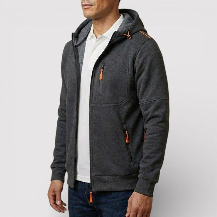 Frederik™ | Atmungsaktiver Zip-Hoodie mit Kapuze