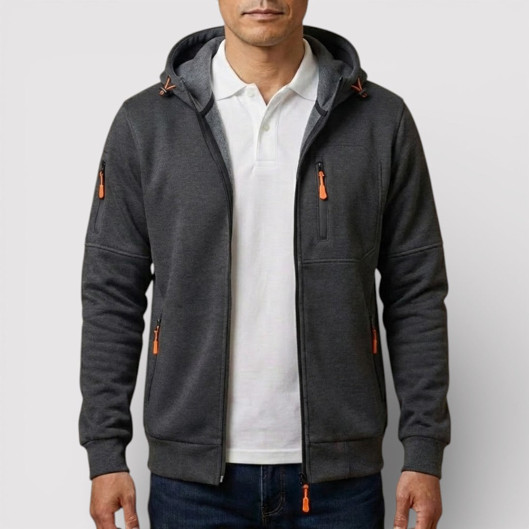 Frederik™ | Atmungsaktiver Zip-Hoodie mit Kapuze