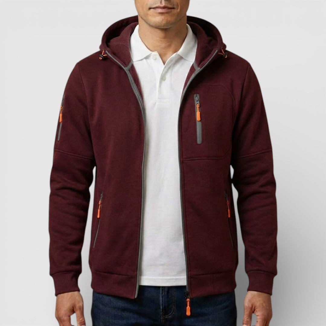Frederik™ | Atmungsaktiver Zip-Hoodie mit Kapuze