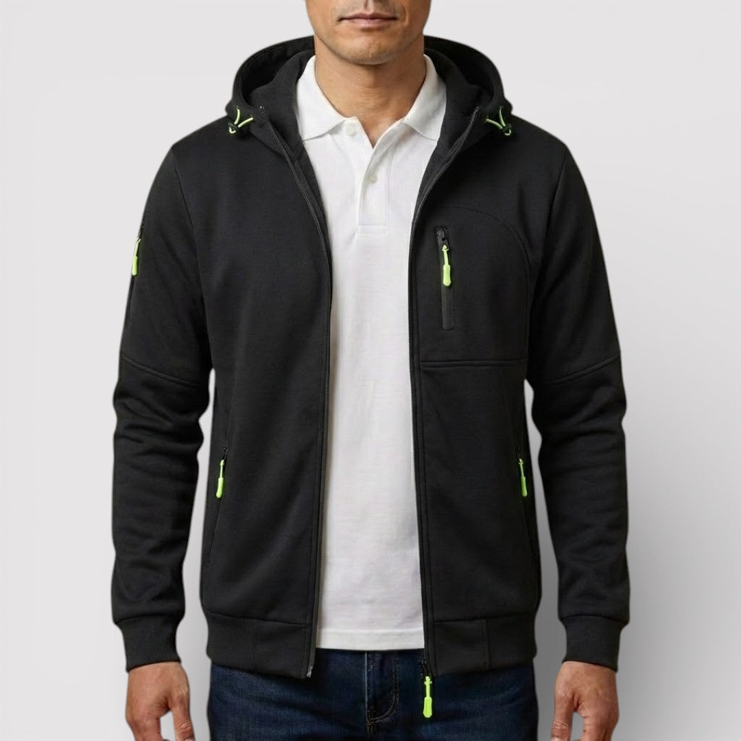 Frederik™ | Atmungsaktiver Zip-Hoodie mit Kapuze
