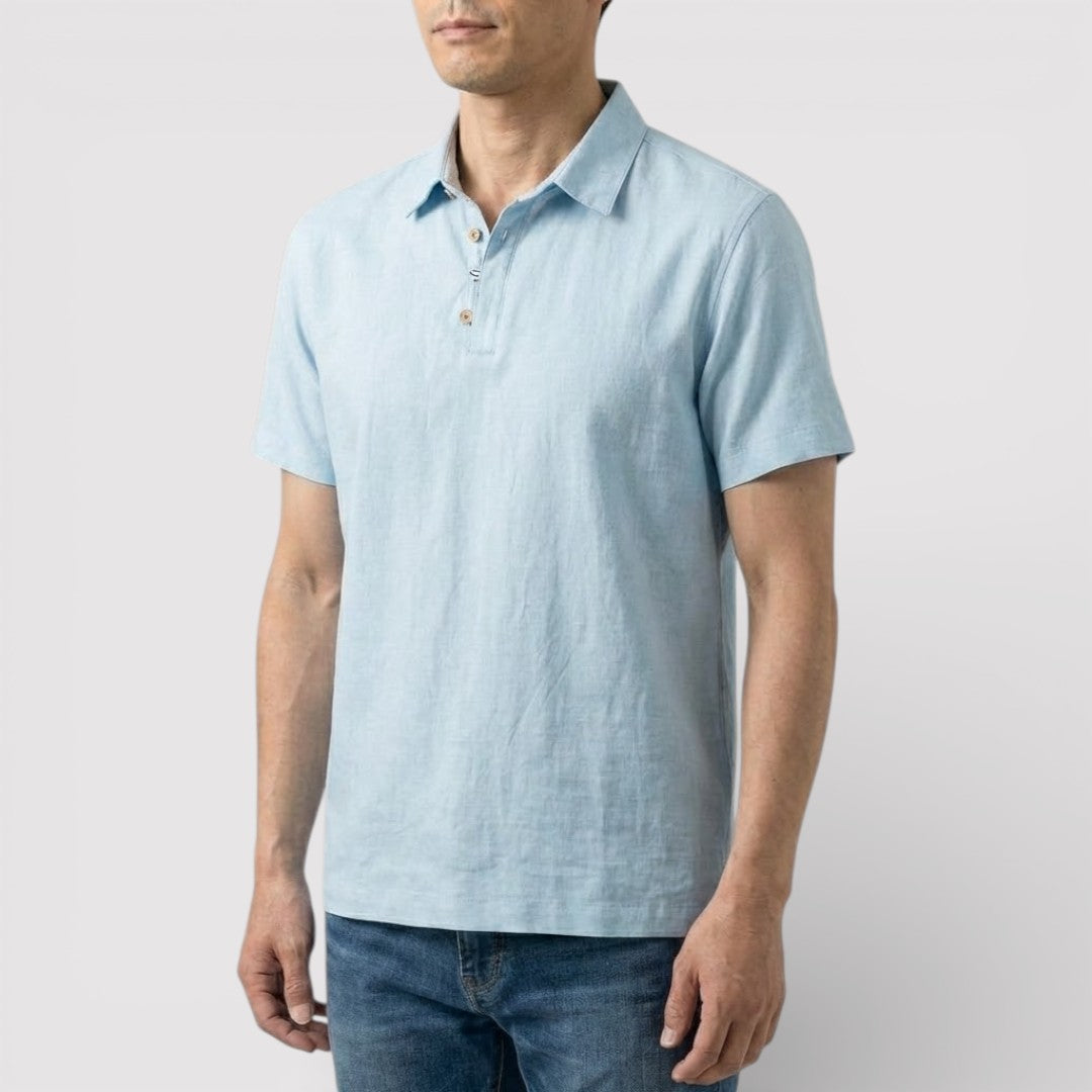 Raphael™ | Elegantes Poloshirt mit Dreiknopfleiste