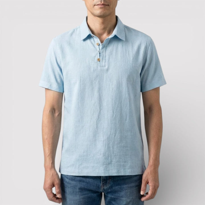Raphael™ | Elegantes Poloshirt mit Dreiknopfleiste