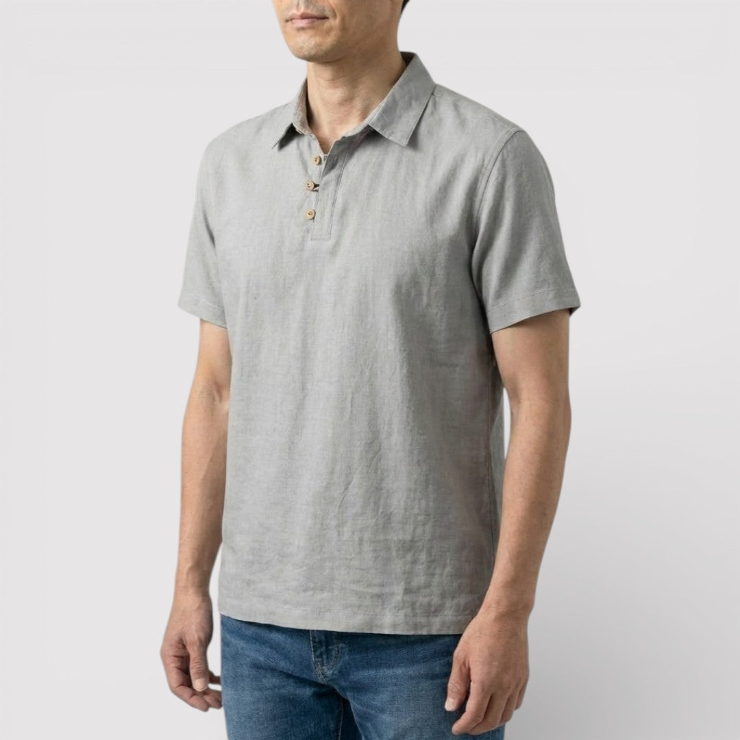 Raphael™ | Elegantes Poloshirt mit Dreiknopfleiste