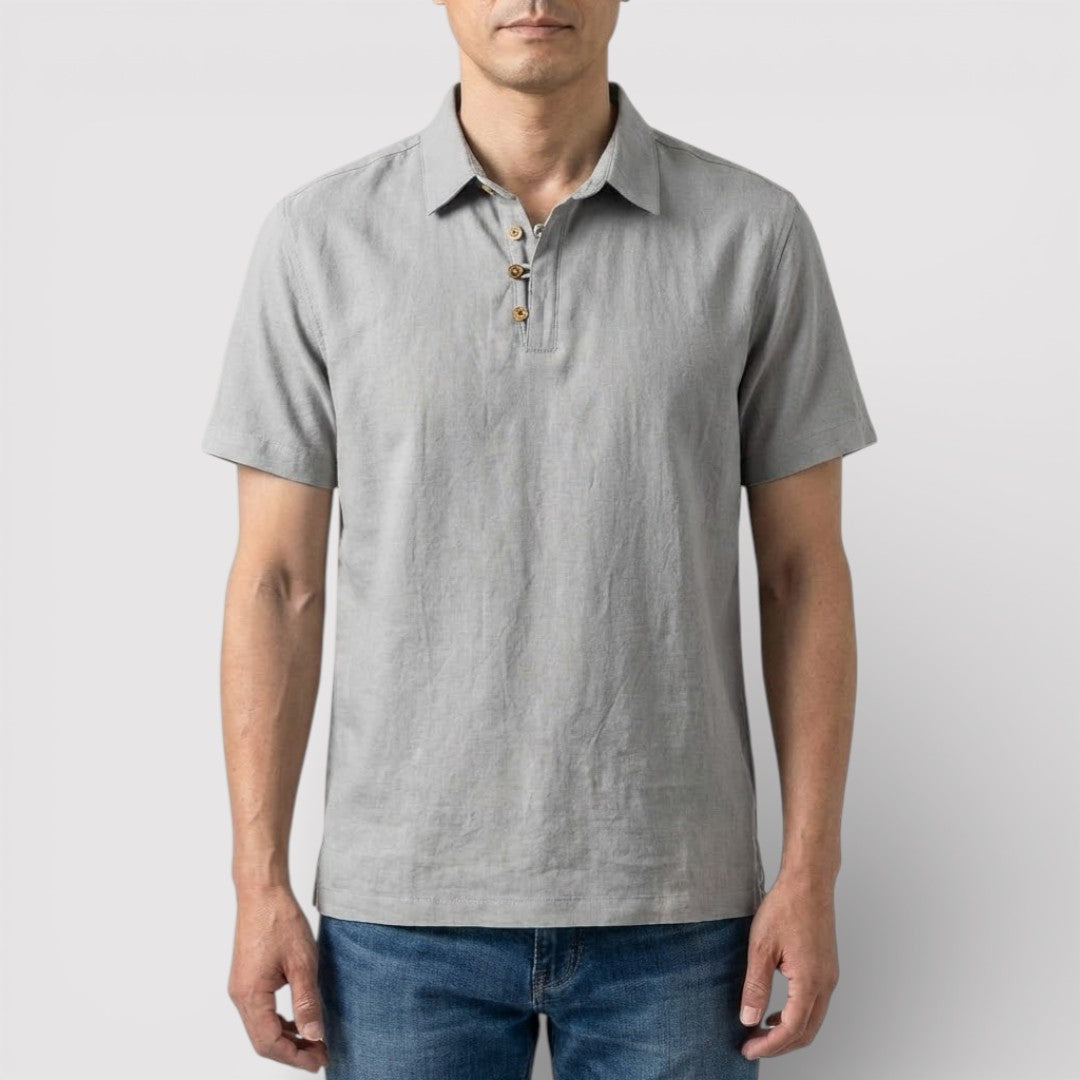 Raphael™ | Elegantes Poloshirt mit Dreiknopfleiste