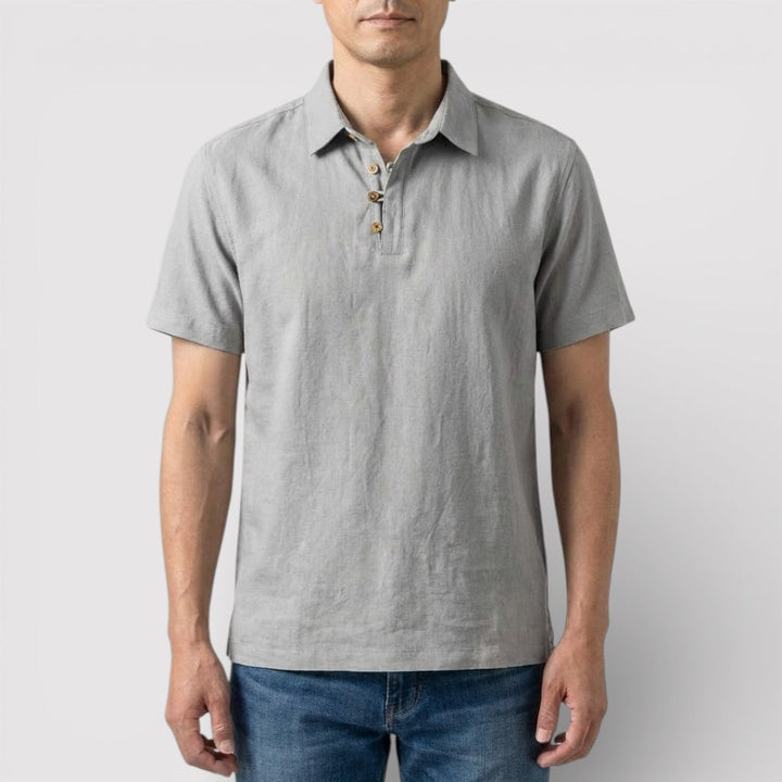 Raphael™ | Elegantes Poloshirt mit Dreiknopfleiste