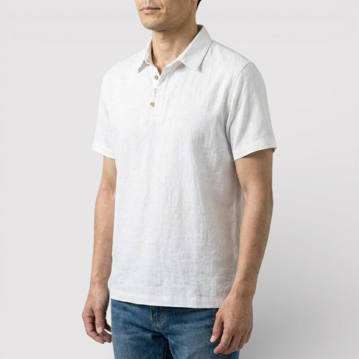 Raphael™ | Elegantes Poloshirt mit Dreiknopfleiste