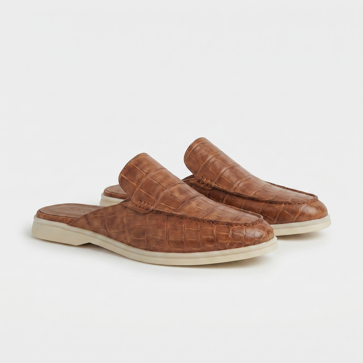 Friedrich™ | Kroko-Mule Hellbraun